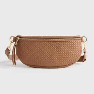 Quince Italian Leather Handwoven Sling Bag